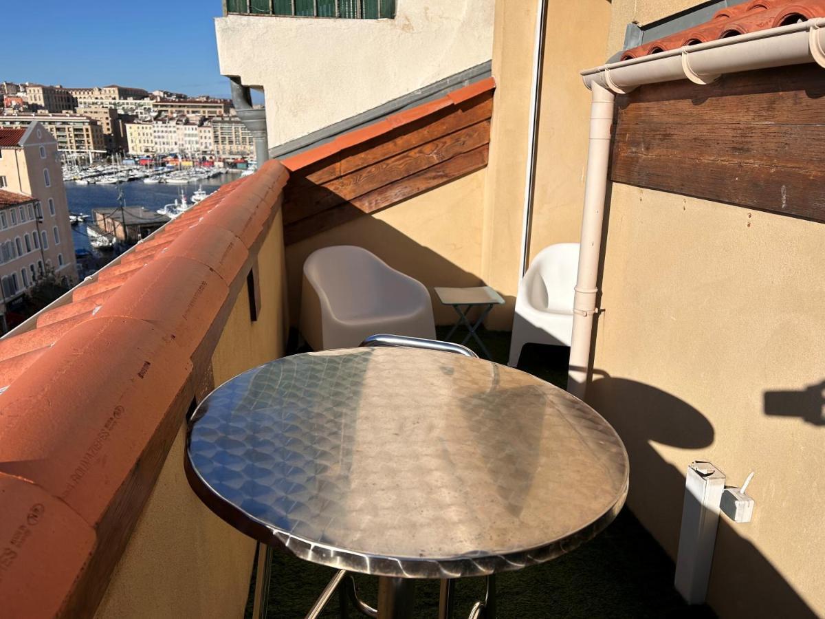 Loft Moderne Vue Vieux Port Terrasse Rooftop Apartment Marseille Bagian luar foto