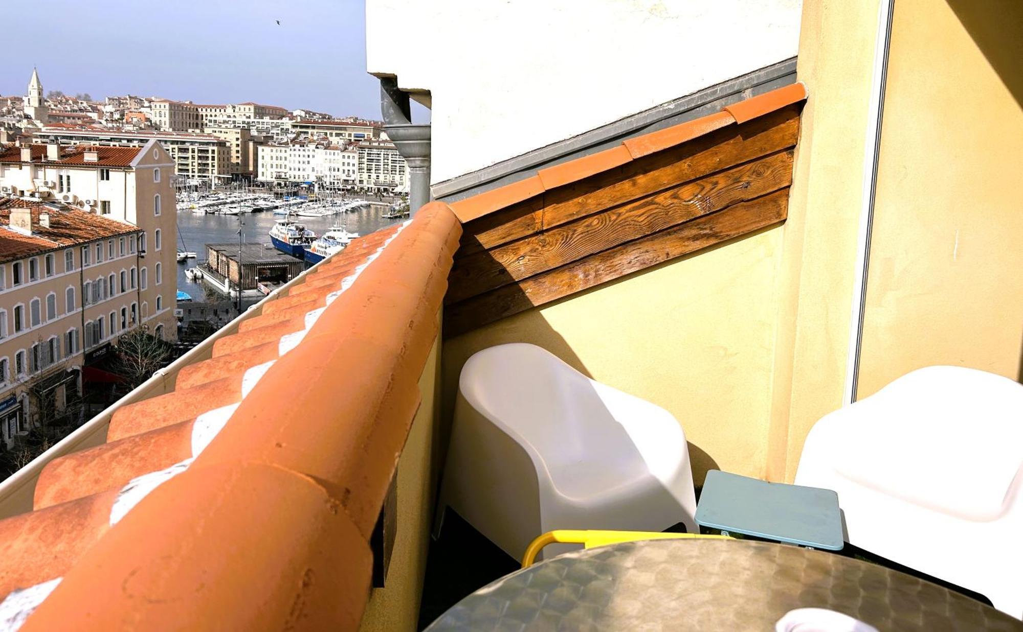 Loft Moderne Vue Vieux Port Terrasse Rooftop Apartment Marseille Bagian luar foto